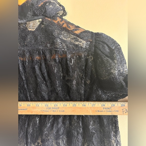 Vinage 70s Léo chevalier lace dress - Picture 14 of 16